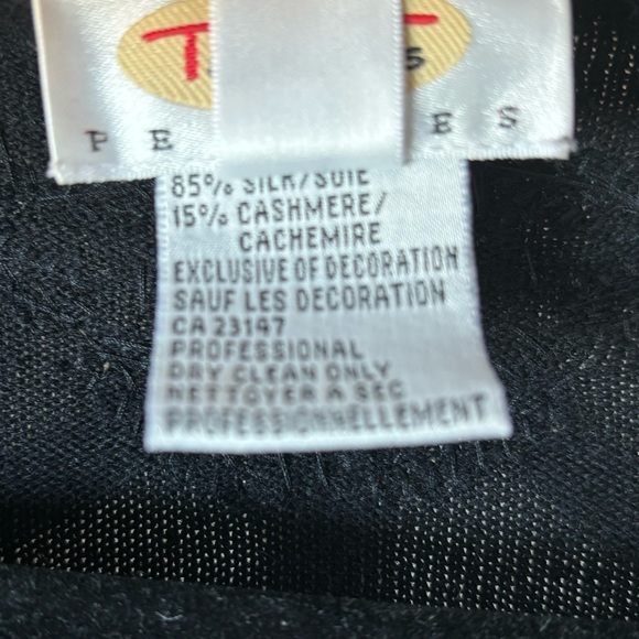 Talbots Black Sweater M - Picture 5 of 7